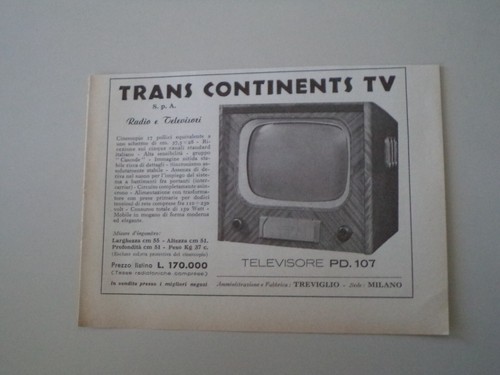 Advertising pubblicità 1954 - pubblicità,
