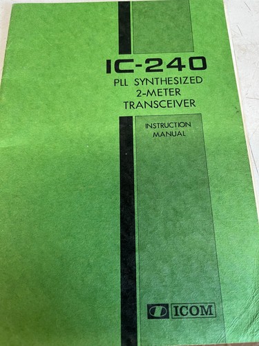 Icom 240 pll synthesized 2 - icom,