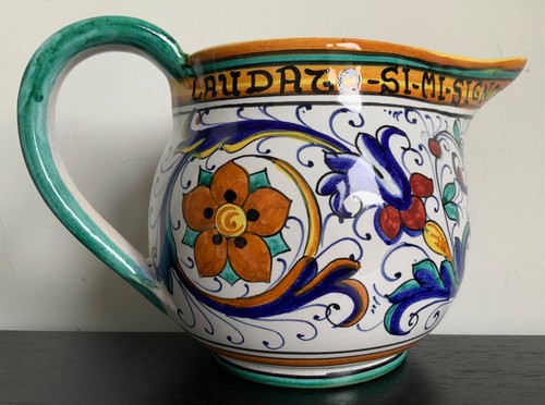 Brocca ceramica deruta - brocca,