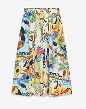 Gonna midi a strati stampa