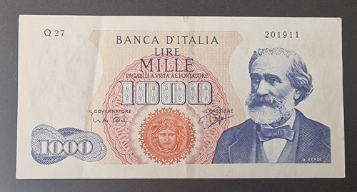 Rara mille 1000 - lire, verdi
