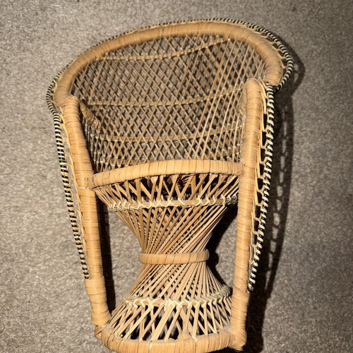 Sedia vintage vimini - sedia, pavone
