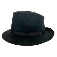 BORSALINO BLACK FUR FELT