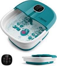 Pediluvio Massaggiatore Piedi Elettrico, Idromassaggiatore Plantare Pieghevole C