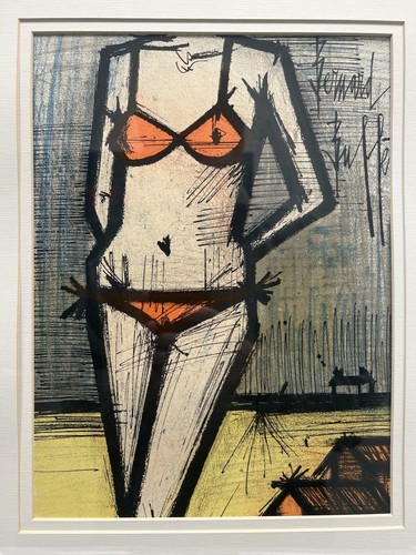 Bernard buffet sulla spiaggia - buffet,