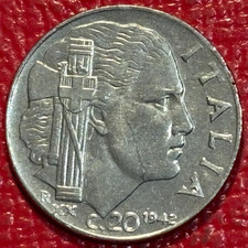 HIGH GRADE AU 1942 ITALY 20