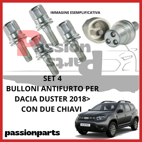 Kit bulloni antifurto cerchi - kit,