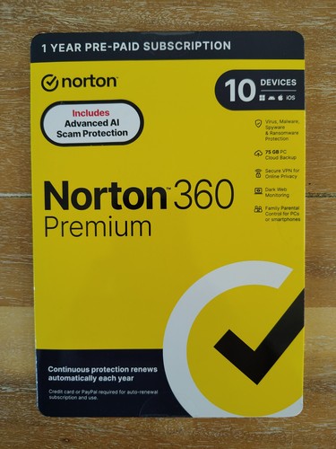 Norton 360 premium - 360, 10