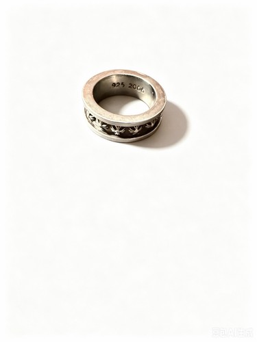 Anello cromato cuori piccolo - anello,