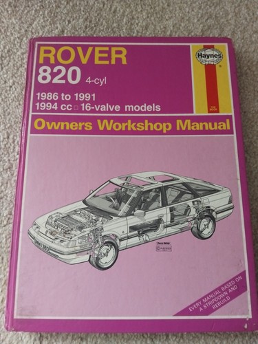Haynes rover 820 manuale - haynes,