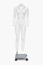 Manichino busto donna di colore bianco opaco per foto e-commerce