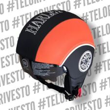Casco Harley Davidson visiera interna scomparsa scura personalizzabile in pelle