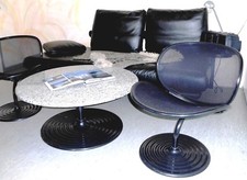 4 poltrone sedie 1 tavolo granito tavolo linea O sedia design Herbert Ohl WILKHAHN