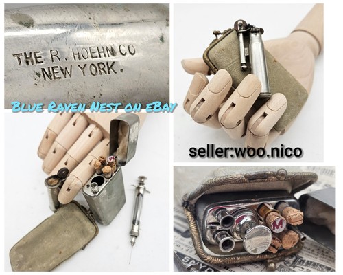 Antico set siringa medica
