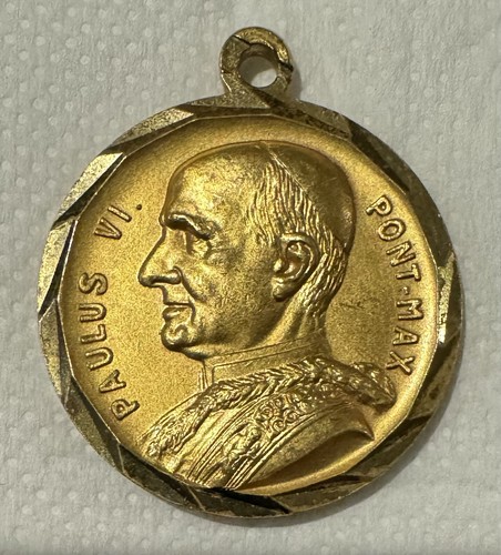Medaglia vintage papa paolo - papa,