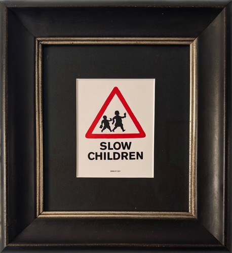 Banksy slow children - banksy, –