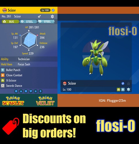 6iv shiny scizor - shiny,