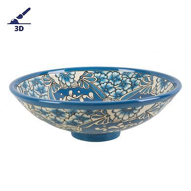 Lavabo messicano design blu