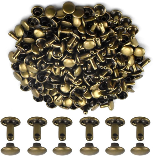 100 pezzi rivetto pelle - pezzi,