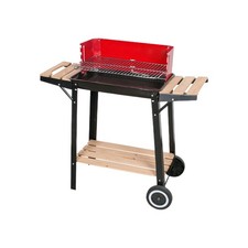 Barbecue a Carbonella Portatile BBQ da Esterno con Griglia Regolabile Giardino