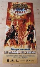 KISS ROCKS VEGAS NEVADA Poster musicale concerto originale 12x27" italiano 