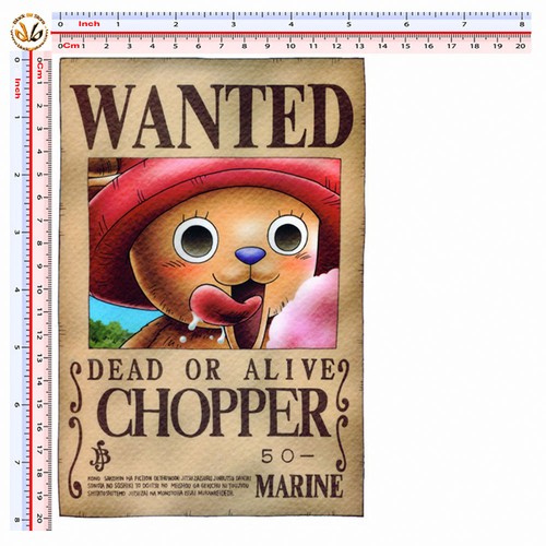 Chopper wanted sticker one - wanted,