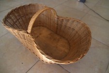 cesto in vimini funghi oppure uova fatto a mano artigianale