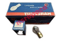 2 PEZZI LAMPADA BILUX 12V 45/40W BA 20d ORIGINALI ANNI 70 TUNGSRAM