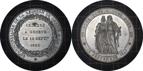 Medaglia ingresso ginevra - medaglia,