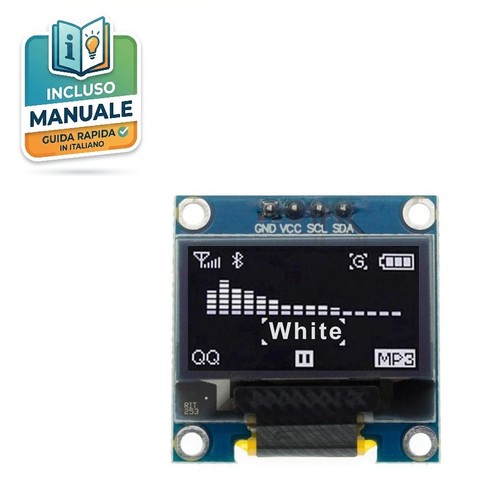 Display oled bianco i2c - display, 0.96