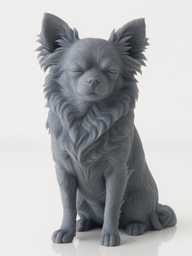 Statua chihuahua capelli - statua,