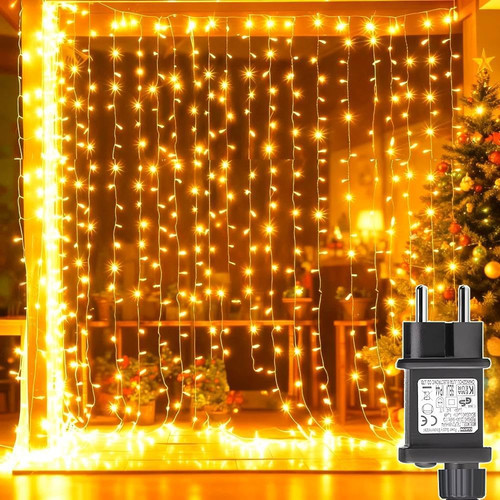 Tenda luminosa natale 300 - tenda, led