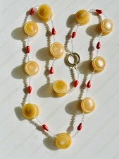 Collana bottoni corno - di,