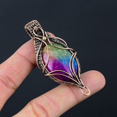 Ciondolo arcobaleno quarzo - arcobaleno,