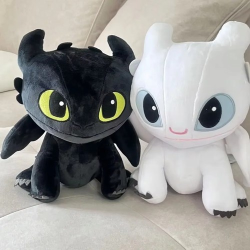 Peluche dragon trainer bianco - dragon,