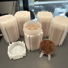 MONSTER BOX 500 X 1 oz. WALKING LIBERTY CON ALI moneta tonda fine in rame .999