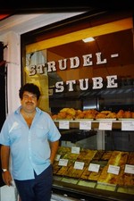 1980s Man Strudel Stube Bakery