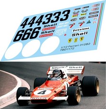 1/12 Decals per Ferrari 312 B2