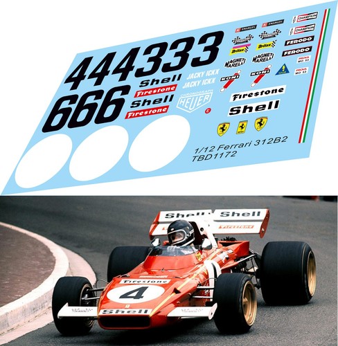 Decals per ferrari - 1/12,
