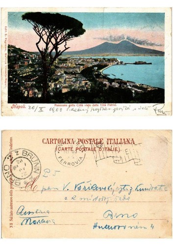 Cpa napoli panorama dell citta - cpa,