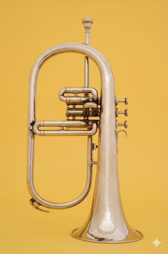 Corno flugel nichelato - bb,