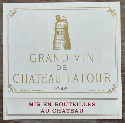 étiquette château latour - Étiquette,