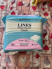 N.80 TRAVERSE ASSORBENTI LINES  MONOUSO PER LETTO 80x180 cm SALVALETTO