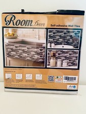 Decorazione da parete adesiva wall stickers murale 30.5x30.5 cm x 8 fogli 