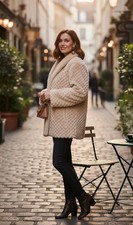 Giacca donna vintage pelliccia