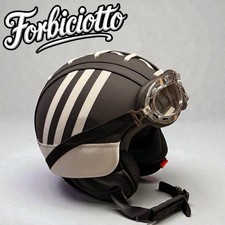 Casco vintage in pelle