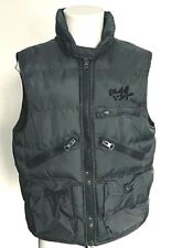 Gilet imbottito bimbo 5/6 anni piumino sintetico smanicato grigio antracite