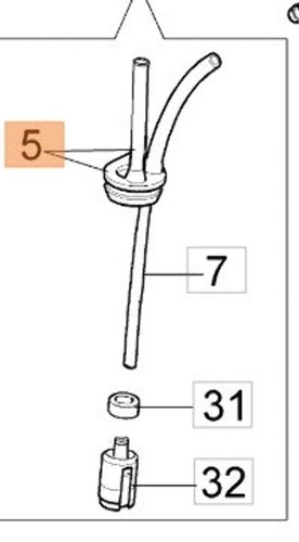 Passatubo ricambio per