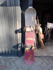 Snowboard Tavola 158cm  Crazy Creek Pro Loop Con Attacchi Emery Free
