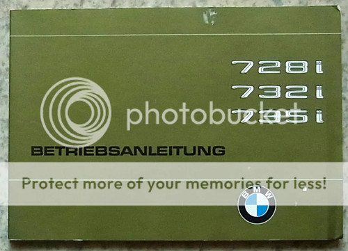 Bmw 728i 732i 735i manuale - bmw, del